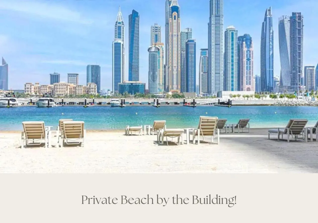 Full Sea View Marina Beachfront Escape Apartment With Private Beach دبي